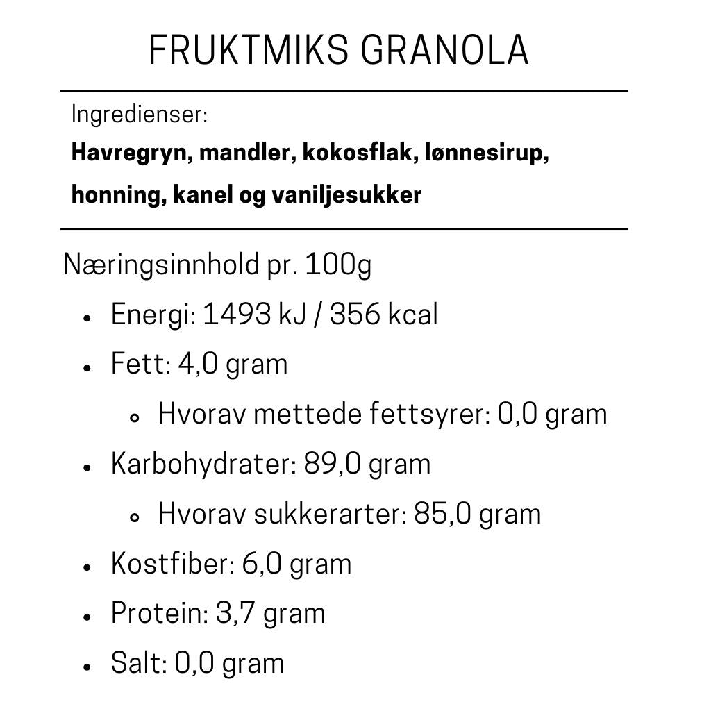 Granola - Fruktmiks